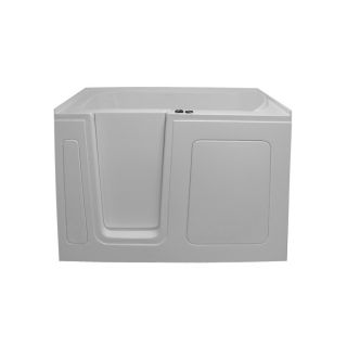 Endurance Endurance Tubs 30 in L x 54 in W x 38 in H White Rectangular Walk In Whirlpool Tub