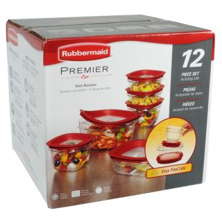 Rubbermaid 12 Piece Plastic Food Storage Containers