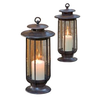 H. Potter H Charcoal Brown Outdoor Decorative Lantern