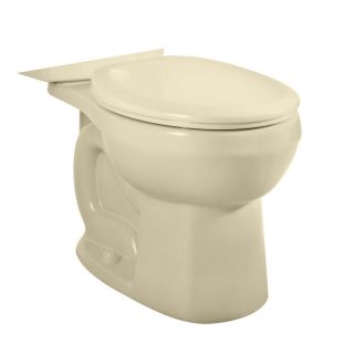 American Standard H2O Option Standard Height Bone 12 in Rough In Round Toilet Bowl