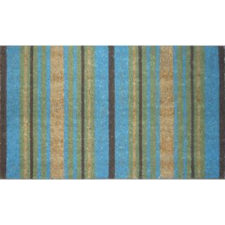Style Selections 29.4 in x 17.6 in Bleached Printed Rectangular Door Mat