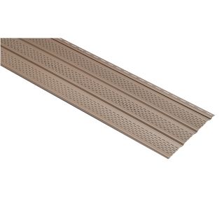 Clay Triple Vented Soffit (Common 12 in x 12 ft; Actual 12 in x 12 ft)