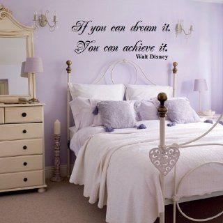 Walt Disney Quote "If You Can Dream It" Vinyl Wall Decal Sticker Decor  