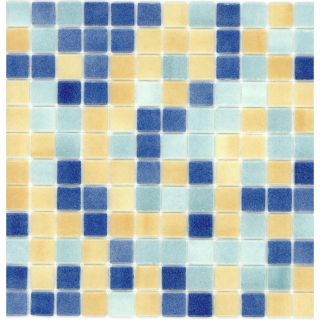 Elida Ceramica Recycled Beach Glass Mosaic Square Indoor/Outdoor Wall Tile (Common 12 in x 12 in; Actual 12.5 in x 12.5 in)