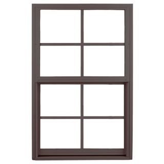 Ply Gem 1500 Series Aluminum Double Pane Single Hung Window (Fits Rough Opening 26.5 in x 38.375 in; Actual 25.5 in x 37.375 in)