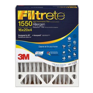 Filtrete Allergen Reduction Electrostatic Pleated Air Filter (Common 16 in x 20 in x 4 in; Actual 15.75 in x 19.75 in x 4 in)