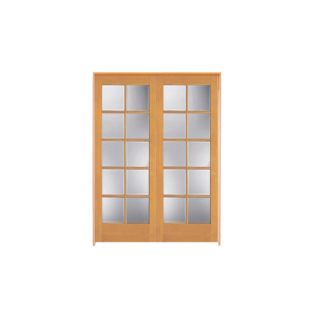 ReliaBilt 10 Lite French Solid Core Pine Universal Interior French Door (Common 80 in x 48 in; Actual 81.5 in x 49.5 in)