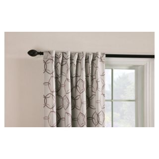 Style Selections Barrett 84 in L Geometric Linen Thermal Back Tab Window Curtain Panel