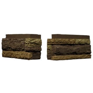 NextStone 4 Pack 7 1/4 in x 17 1/2 in Carolina Cocoa LedgeStone Flush Mount Outside Corner