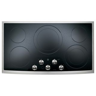 GE 36 in 5 Element Smooth Surface Electric Cooktop (Stainless Steel)