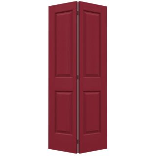 ReliaBilt 4 Panel Square Hollow Core Textured Molded Composite Bifold Closet Door (Common 80 in x 36 in; Actual 79 in x 35.5 in)