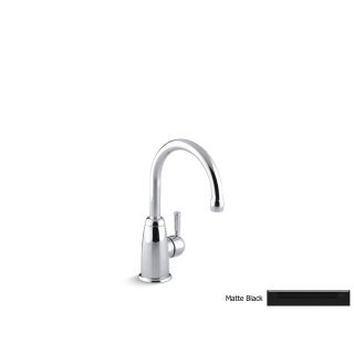 KOHLER Wellspring Matte Black High Arc Kitchen Faucet