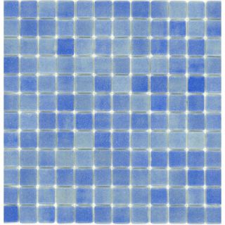 Elida Ceramica Recycled Non Skid Sea Glass Mosaic Square Indoor/Outdoor Wall Tile (Common 12 in x 12 in; Actual 12.5 in x 12.5 in)