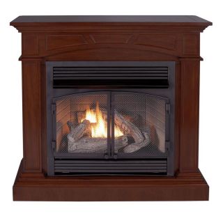 Cedar Ridge Hearth 44.53 in Dual Burner Vent Free Mink Corner or Wall Mount Liquid Propane and Natural Gas Fireplace