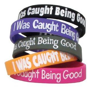 * I WAS CAUGHT BEING GOOD WRISTBANDS   Sports Wristbands