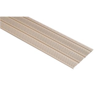 White Triple Vented Soffit (Common 12 in x 12 ft; Actual 12 in x 12 ft)