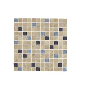 GBI Tile & Stone Inc. Mixed//Glass Glazed Porcelain Mosaic Square Wall Tile (Common 12 in x 12 in; Actual 11.81 in x 11.81 in)