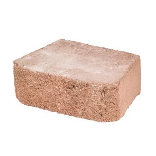 Fulton Rose/Brown Basic Retaining Wall Block (Common 12 in x 4 in; Actual 13 in x 4 in)