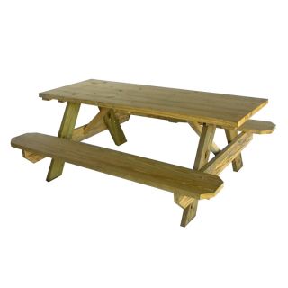 6 ft Southern Yellow Pine Rectangle Picnic Table