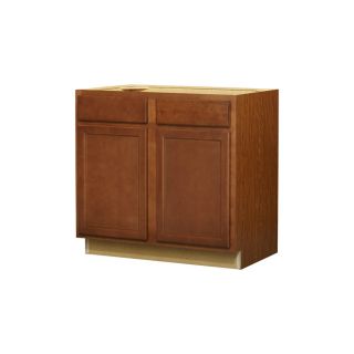 Kitchen Classics 35 in H x 36 in W x 24 in D Napa Saddle Door and Drawer Base Cabinet