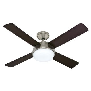 Hunter 52 in Arvada LED Brushed Nickel  Ceiling Fan with Remote