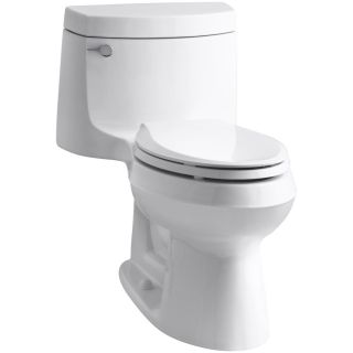 KOHLER Cimarron White 1.28 GPF (4.85 LPF) 12 in Rough In WaterSense Elongated 1 Piece Standard Height Toilet