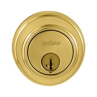 Kwikset Kwikset Signature Key Control Smartkey Polished Brass Commercial/Residential Single Cylinder Deadbolt