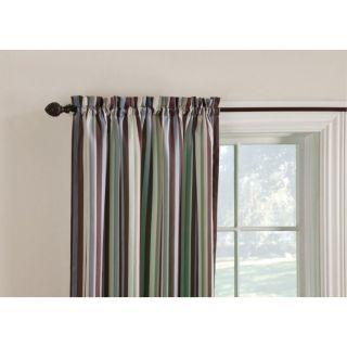 Style Selections 84 in L Thermal Black Colin Curtain Panel