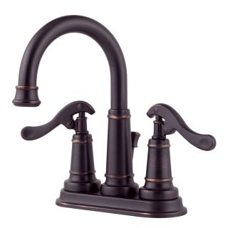 Pfister Ashfield Tuscan Bronze 2 Handle 4 in Centerset Bathroom Sink Faucet (Drain Included)