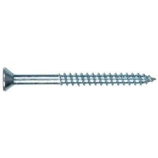 The Hillman Group 100 Count #6 x 0.63 in Flat Head Zinc Plated Interior/Exterior Wood Screws