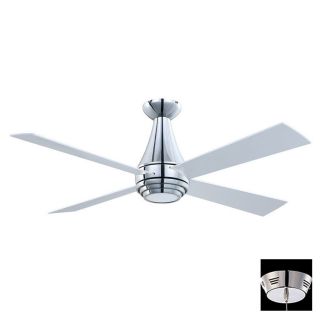 Kendal Lighting 50 in Novo Polished Nickel Ceiling Fan with Light Kit and Remote