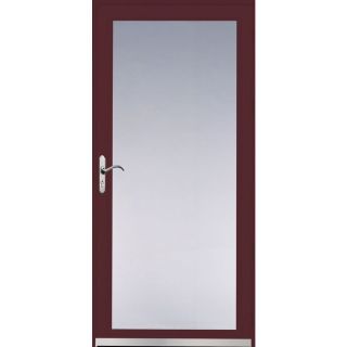 Pella Cranberry Ashford Full View Safety Storm Door (Common 81 in x 36 in; Actual 81.04 in x 37.35 in)