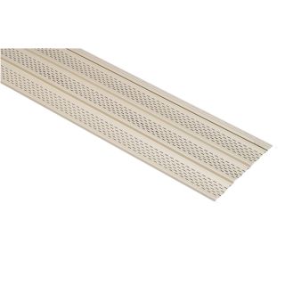 Almond Triple Vented Soffit (Common 12 in x 12 ft; Actual 12 in x 12 ft)