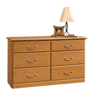 Sauder Orchard Hills Carolina Oak 6 Drawer Dresser