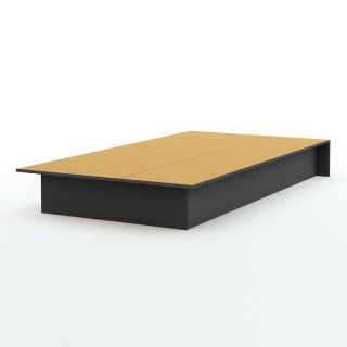 South Shore Furniture Libra Pure Black Twin Platform Bed