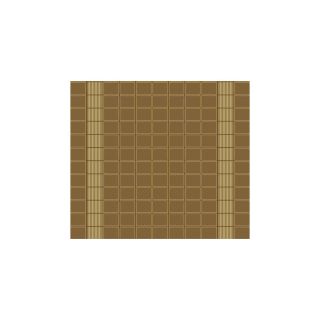 Style Selections 27 x 100 Flat Weave Brown Square Contemporary Runner