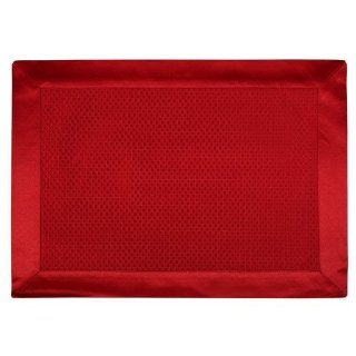 Set of 4 Foreston Trends Ambrosia Place Mat RED Stylish solid toned design will match any dining room decor. A classic look you'll certainly appreciate at dinnertime. 59% cotton/41% polyester. Machine wash. RED colored. Additional Product Details Lengt