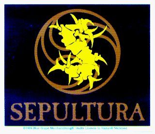 Sepultura   Symbol with Logo Below   Sticker / Decal Automotive