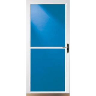 LARSON White Tradewinds Full View Tempered Glass Storm Door (Common 81 in x 32 in; Actual 80.71 in x 33.56 in)