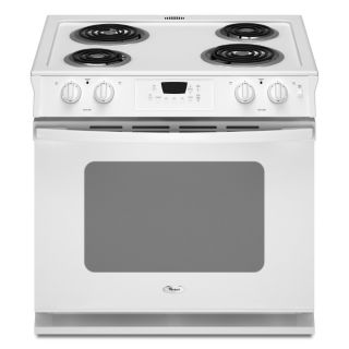 Whirlpool 30 in 4.5 cu ft Self Cleaning Drop In Electric Range (White)