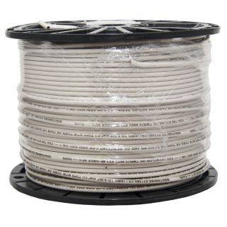 500 ft 12 AWG Solid White Copper THHN Wire (By the Roll)