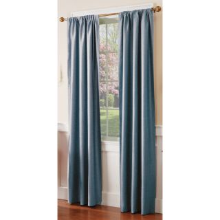 allen + roth 84 in L Blue Florence Curtain Panel