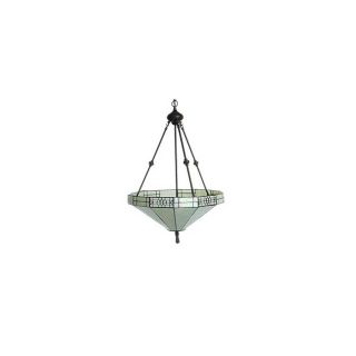 Warehouse of Tiffany 20 in W Pendant Light with White Shade