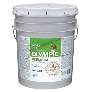 Olympic 619 fl oz Interior Semi Gloss Ultra White Latex Base Paint
