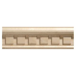 0.56 in x 2.25 in x 8 ft Interior Whitewood Chair Rail Moulding (Pattern 081033)