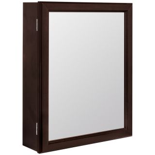 ESTATE by RSI Estate 15 1/4 in x 19 1/4 in Java Particleboard Surface Mount Medicine Cabinet