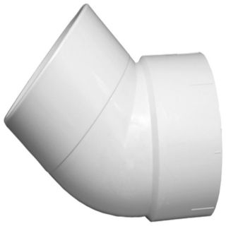 Charlotte Pipe 3 in Dia 45 Degree PVC Street Elbow Fitting