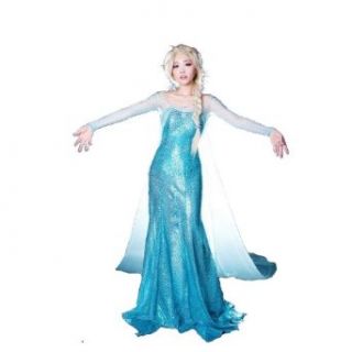 Huimani Frozen Snow Queen Elsa Fancy Dress Cosplay Costume Clothing