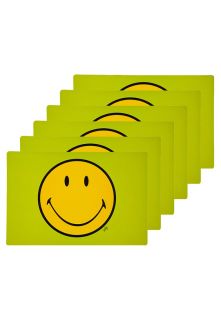 ZAK   SMILEY   6 PACK   Place mats   yellow
