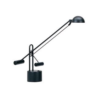 Lite Source 29 in Adjustable Black Desk Lamp with Metal Shade